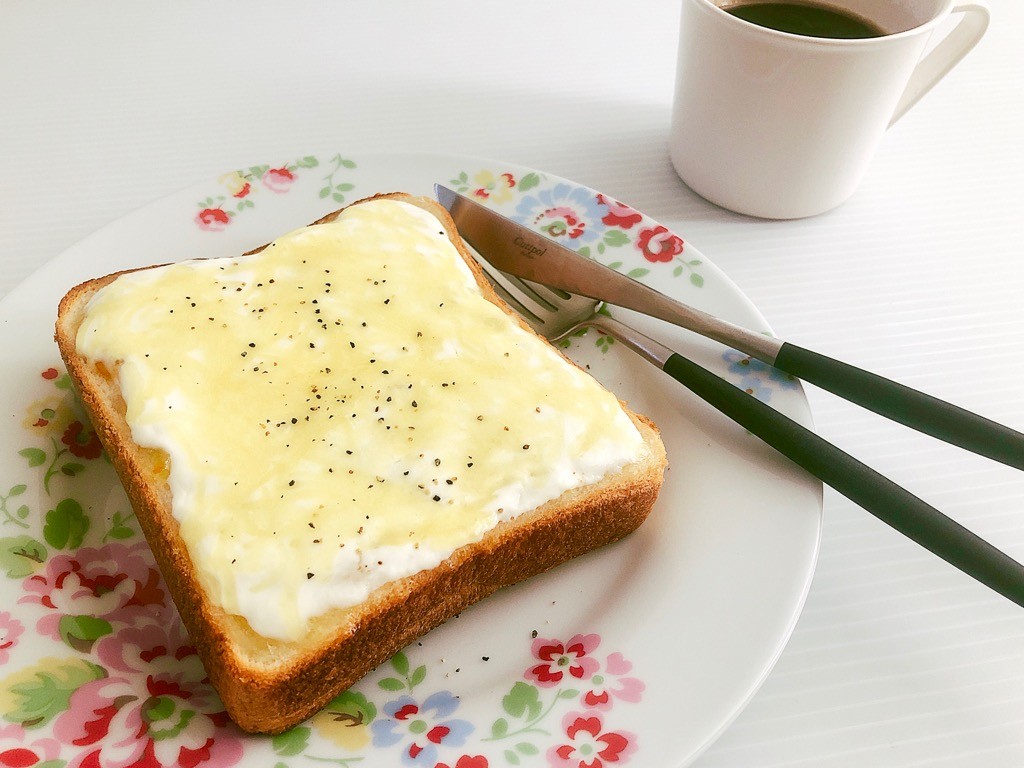 10分で作れる 食パン でオレンジチーズケーキ風トースト