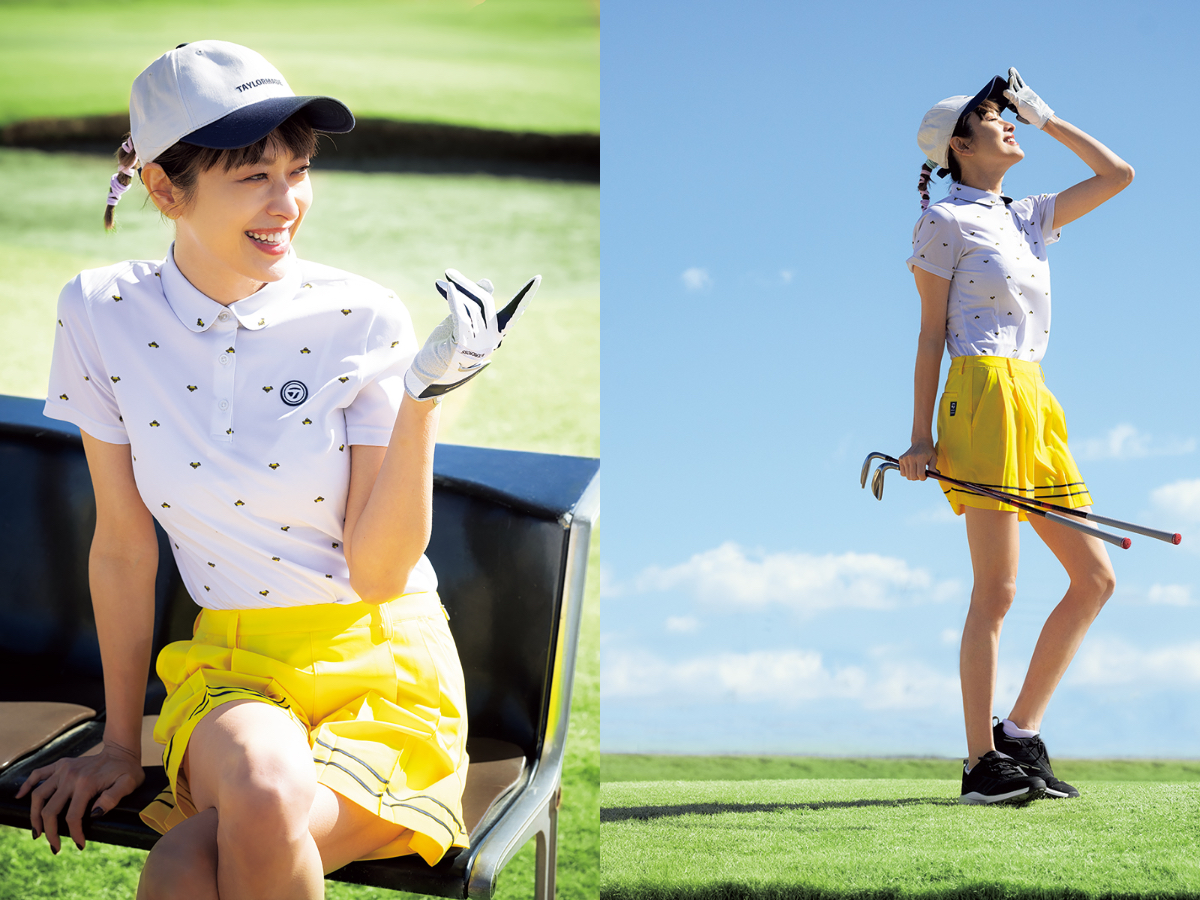 ゴルフを楽しむ山田優さん
