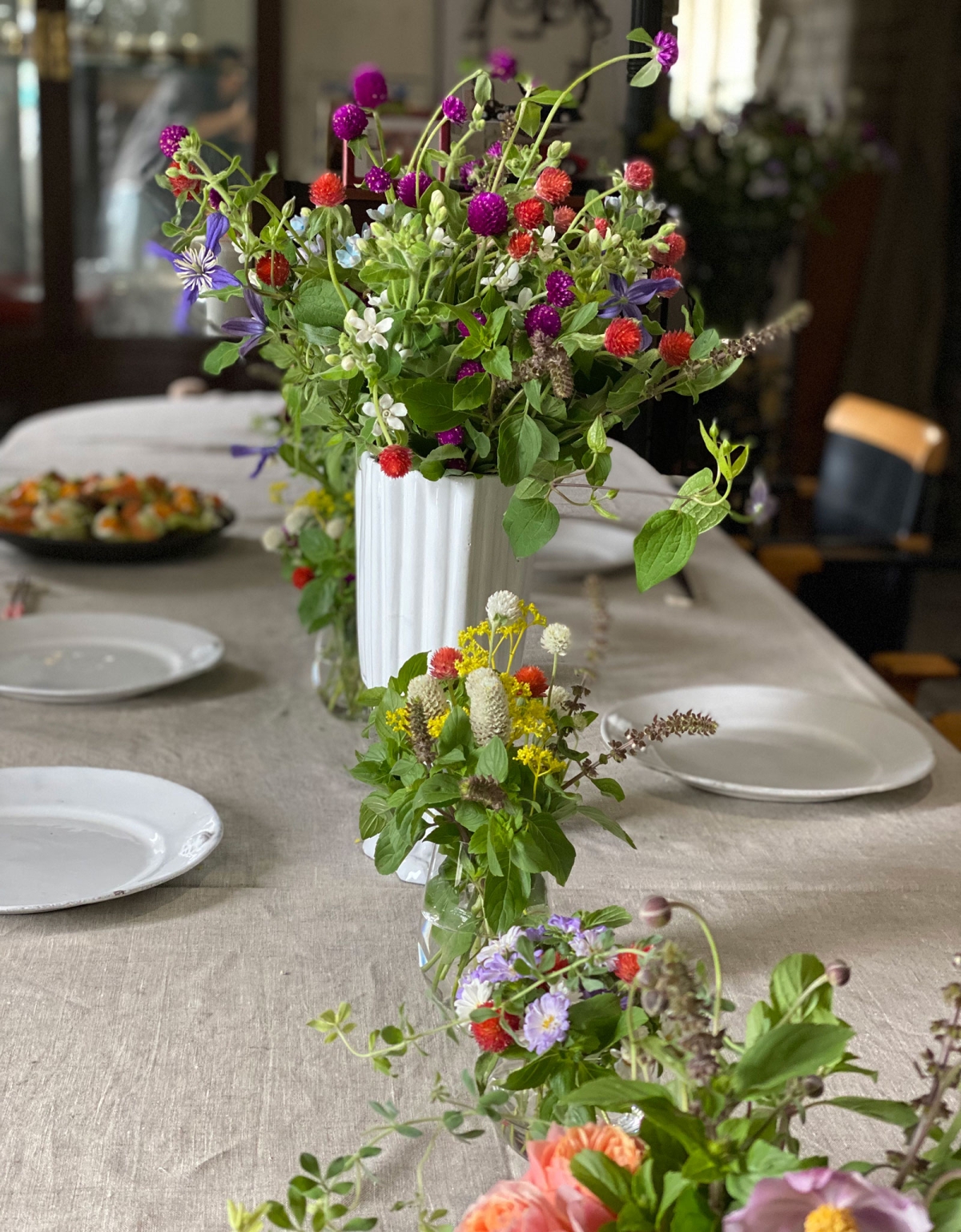 お庭のお花で誕生会