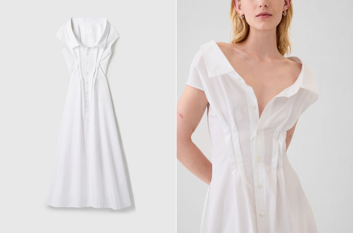 Gapホワイトシャツドレス
