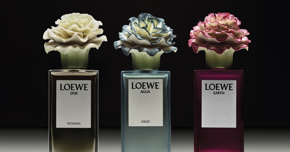 LOEWE EDP ボックス入り ロエベ パルファム×リヤドロがコラボ！‟磁器のキャップ”が花咲く3つの