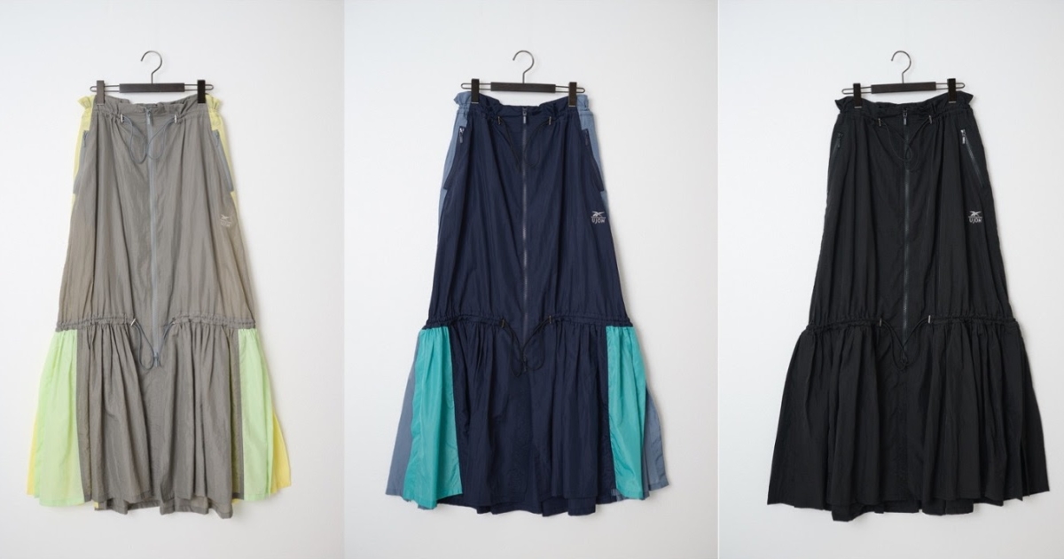 【美品】【限定コラボ】UjOH×Reebok Maxi SKT UJOH×Reebok初コラボ！狙いたいのはリラクシーなマキシ丈
