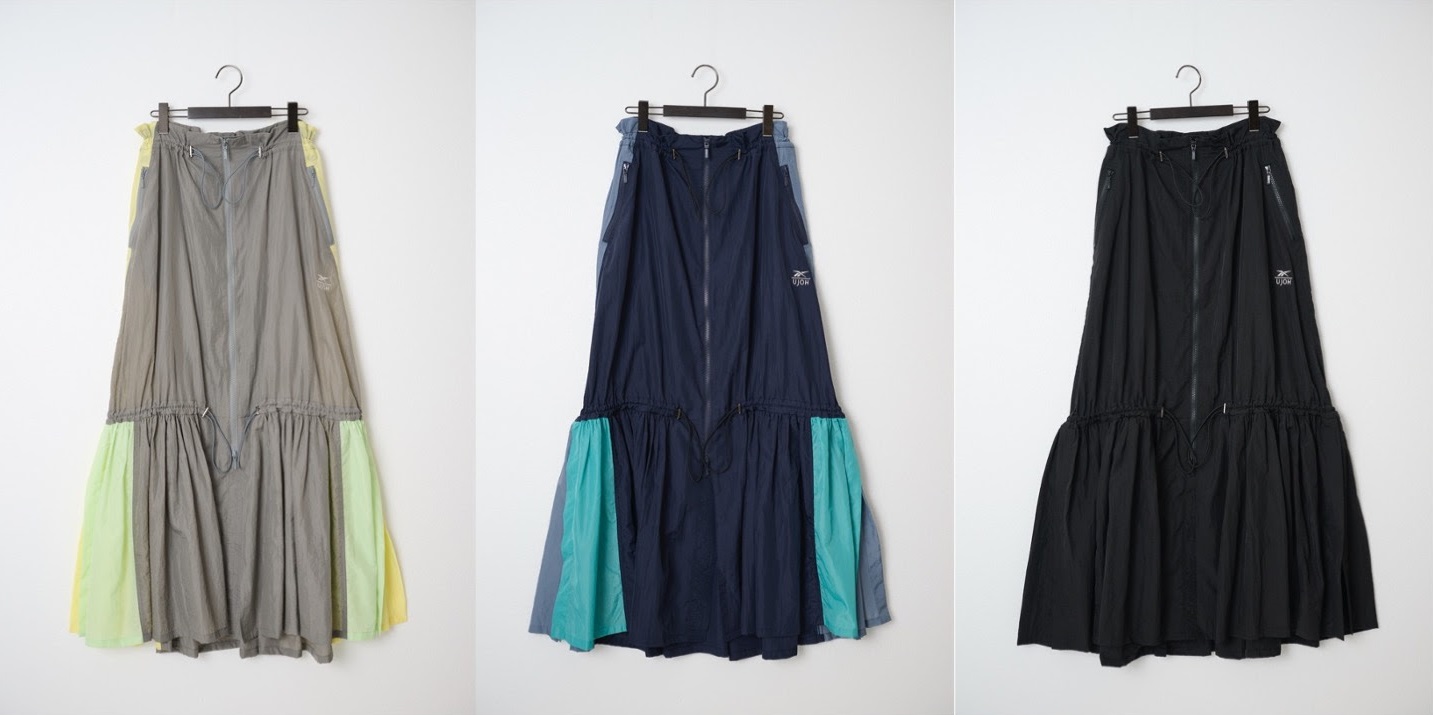 【美品】【限定コラボ】UjOH×Reebok Maxi SKT UJOH×Reebok初コラボ！狙いたいのはリラクシーなマキシ丈