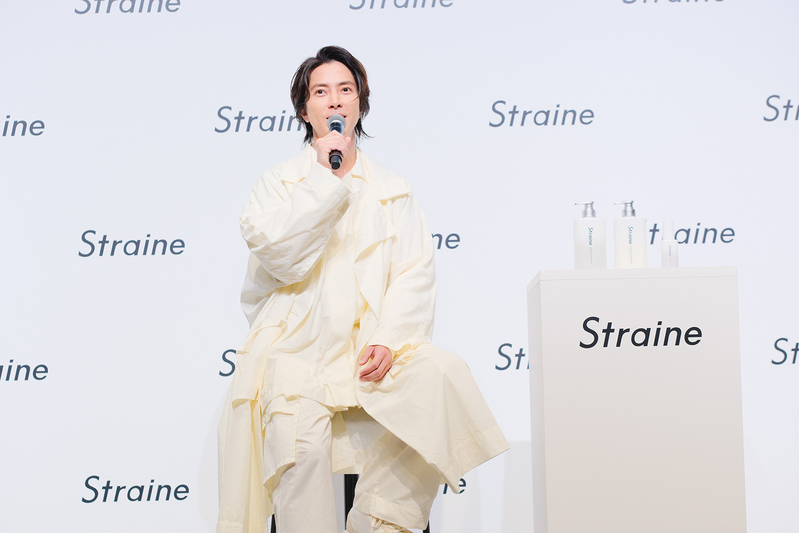 【購入前確認必須】髪ドラ　業務ストレートアイテム 山下智久が“まっすぐ整う”を実感！Straineブランド発表会をレポ | GINGER