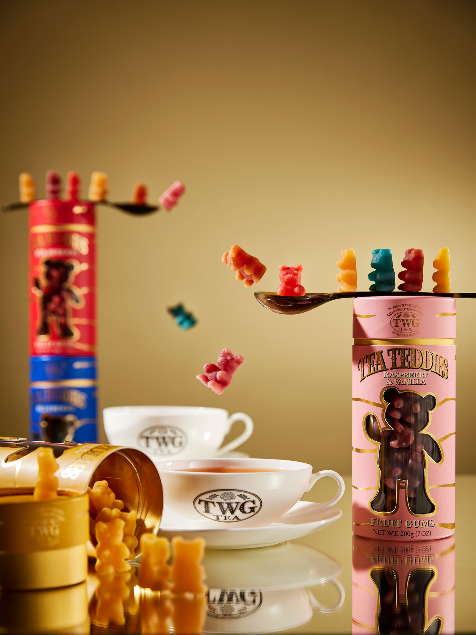 TWG Tea フルーツグミ　ストロベリー、グレープフルーツ&オレンジ 200g TWG Tea フルーツグミ ストロベリー、グレープフルーツ&オレンジ