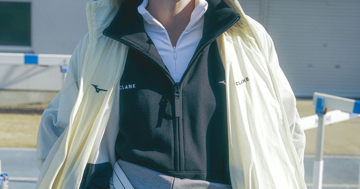 CLANE×Mizuno コラボ ジャンパー ホワイト/ネイビー 2月20日(金)発売アイテムのご紹介。先行予約で人気を集めた「CLANE