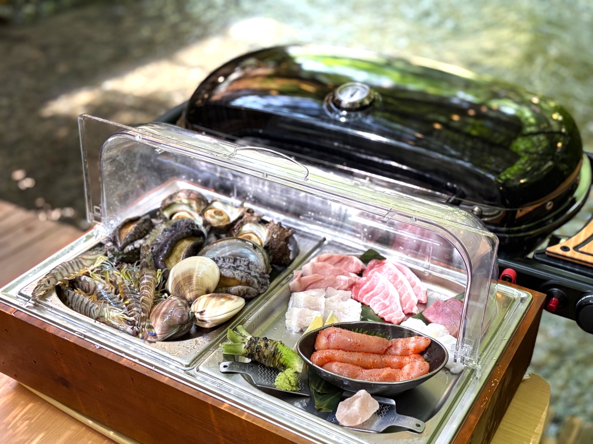 京都 貴船 川床 貴船きらく グリル 食材